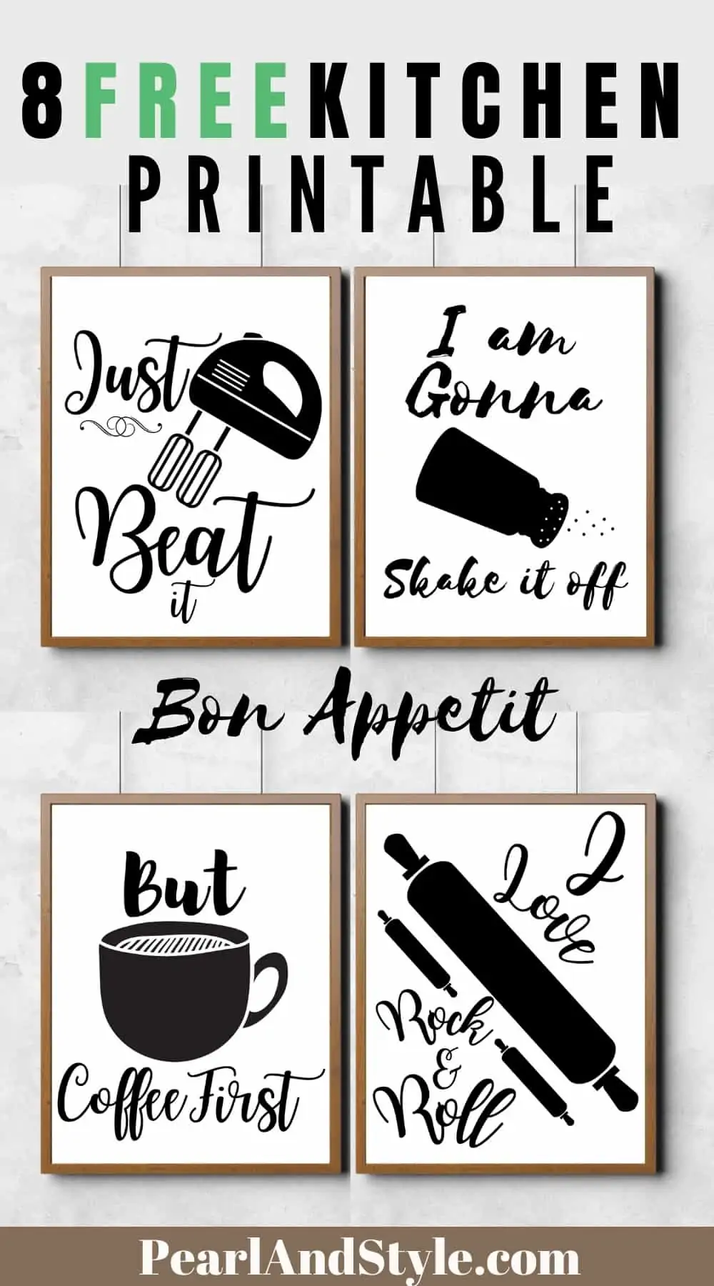 8 Free Funny Kitchen Printables to Make Your Kitchen Fun - Pearl and ...